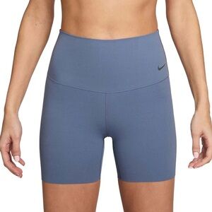 Women’s Nike Zenvy InfinaSoft High Rise Biker Shorts 8” Inseam Blue Size M BNWT